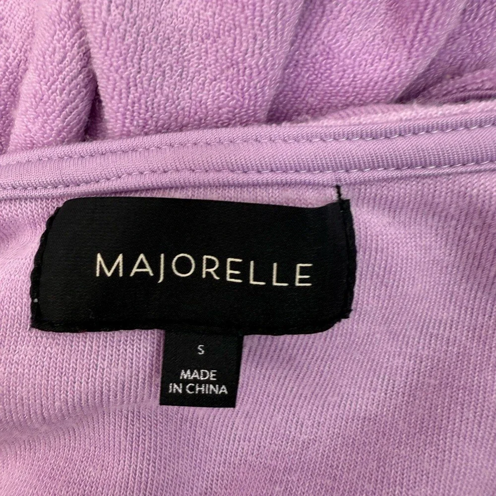 MAJORELLE dress cut out sides Oring detail terry cloth towel Lavender Dress - Picture 12 of 15